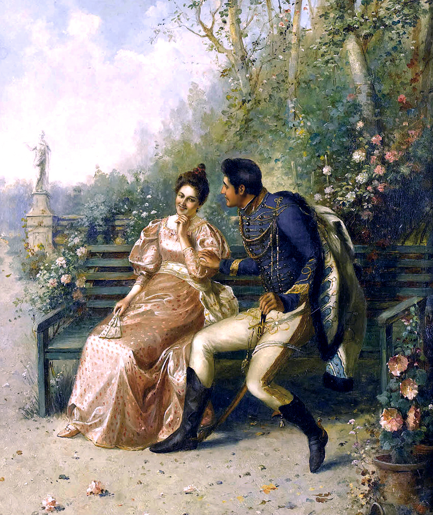 Любовь в 18 веке. 19 Век портрет гусара. Гусар картина 18-19 века. Alois Heinrich Priechenfried картины.